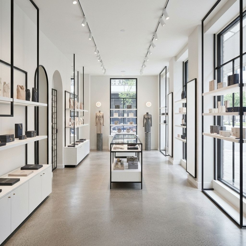 Boutique moderne avec design contemporain